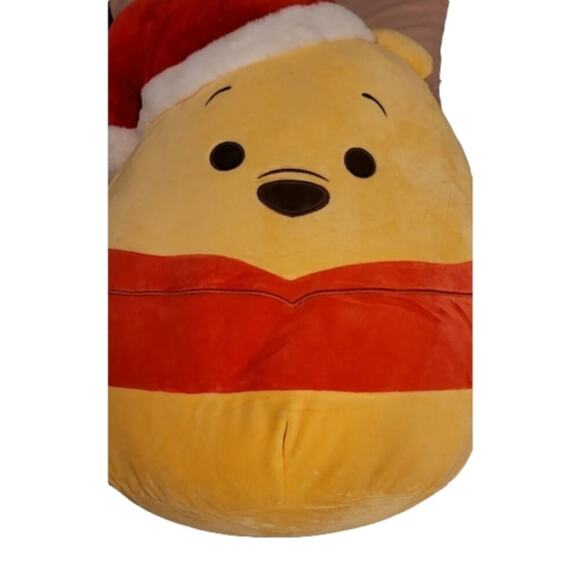 SquishMallows Kelly Disney Christmas pillow soft large 16" Santa Winnie Pooh - Picture 2 of 7